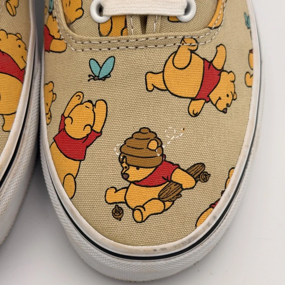 Vans Authentic Disney Winnie the Pooh Skateboard Tan Shoes Mens 9/Womens 10.5